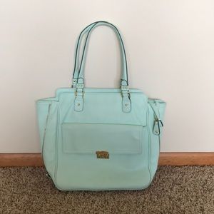 Mint green purse